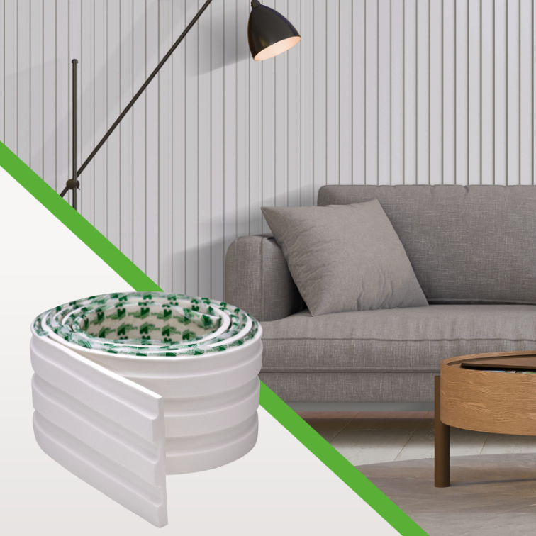 Painel Ripado em EVA Meu Rodapé PR106 Aceita Pintura | Envio FULL em Oferta na Shopee