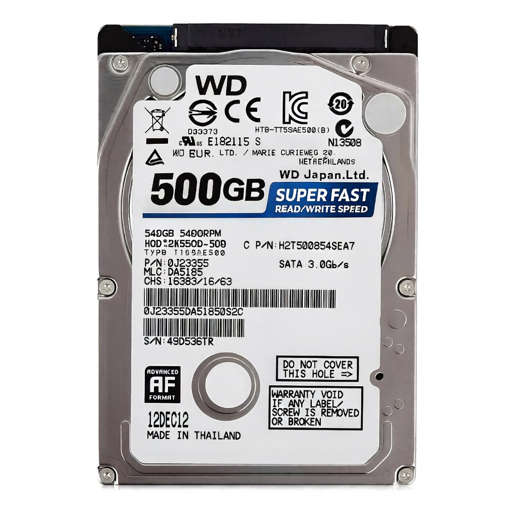 HD Western Digital 500GB 2,5” SATA Para Notebook – Testado, Garantia, Desempenho