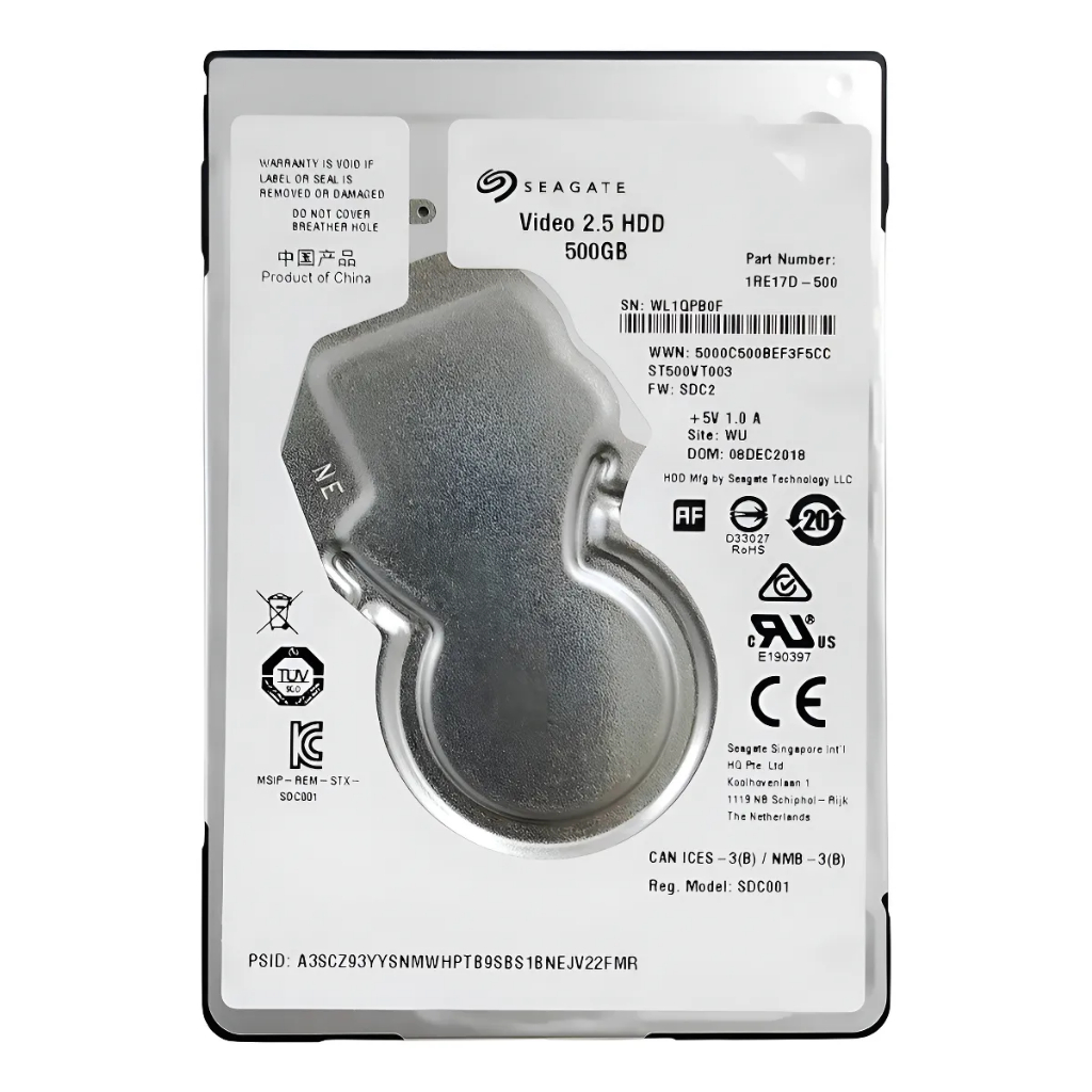 HD Seagate 500GB 2.5” SATA Interno Para Notebook – Modelo ST500VT003 Video HDD