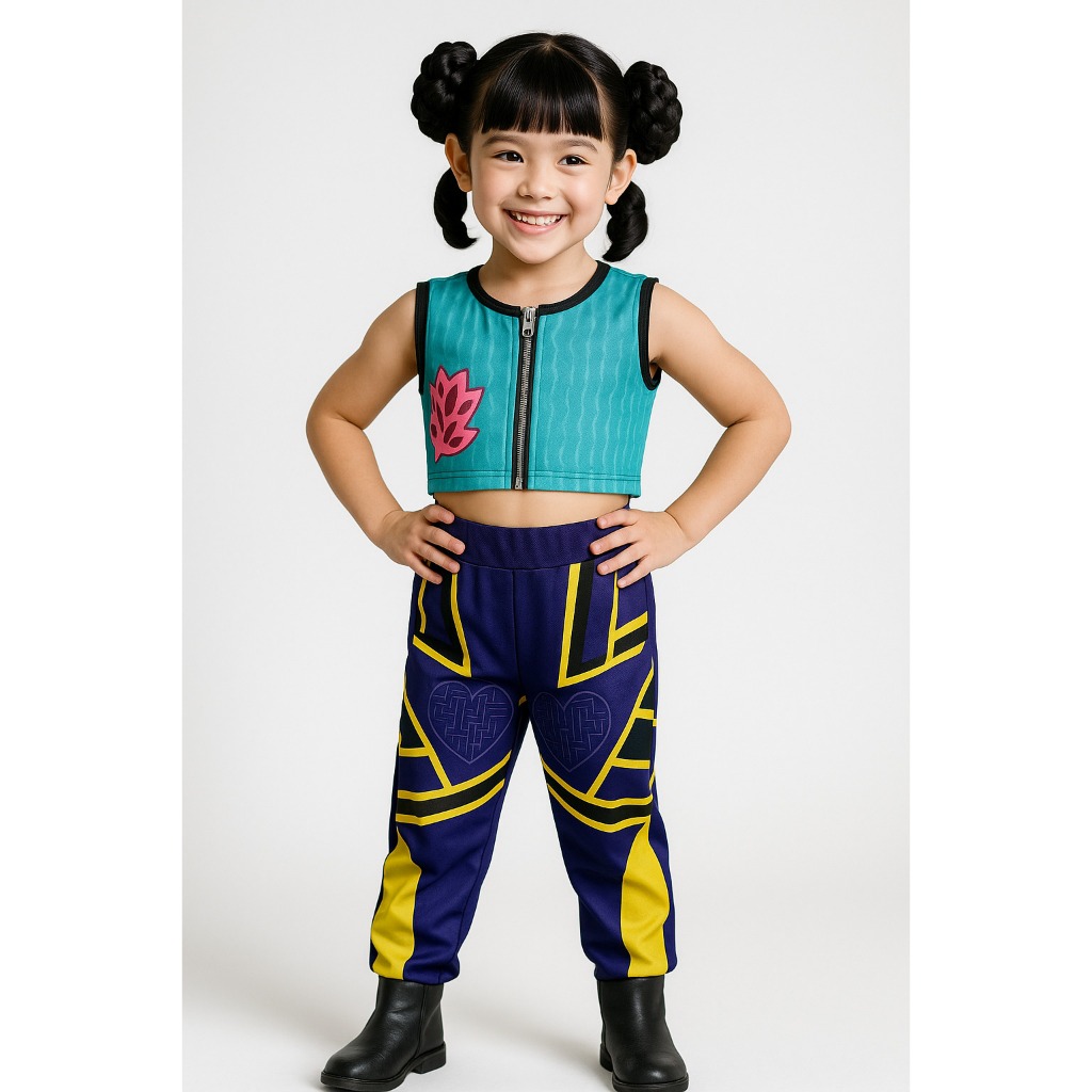Fantasia Guerreiras Kpop Infantil Zoye Kpop Guerreira K-Pop Roupa Rumi Zoey Mira em Oferta na Shopee