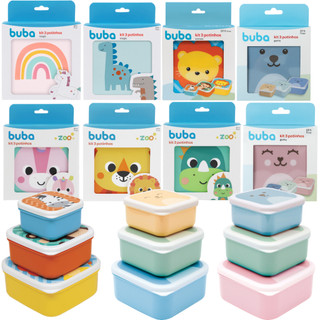 Kit 3 Potinhos Lanchinhos Papinhas Diferentes Tamanhos Bebê Infantil Buba