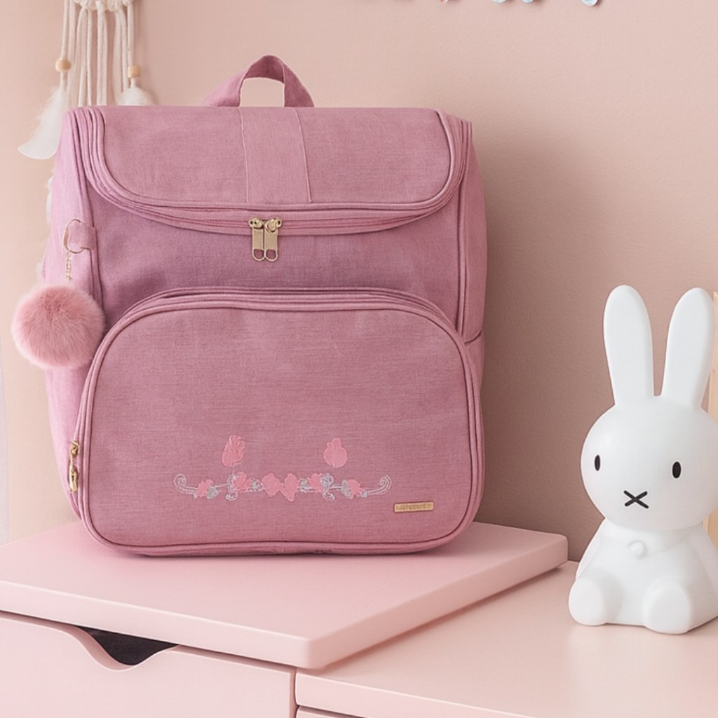 Mochila Maternidade Baby Garden Bordado Borboleta