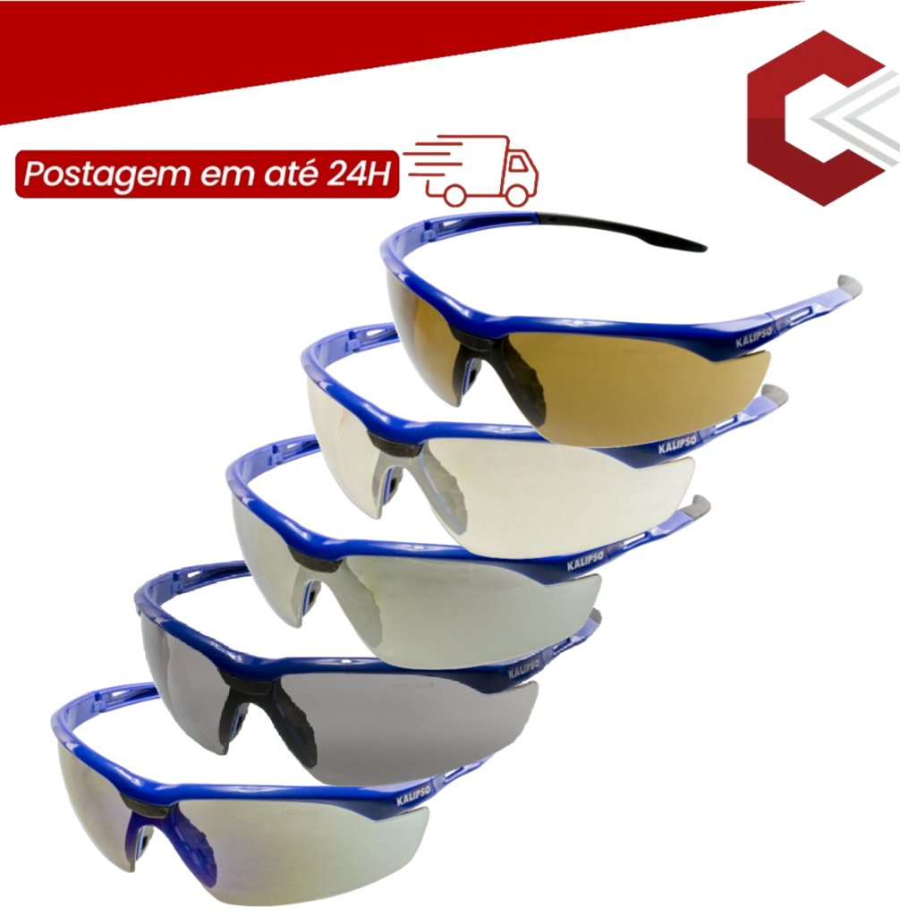 Óculos de Segurança Trabalho Esporte E Lazer Kalipso Veneza - CA 35157