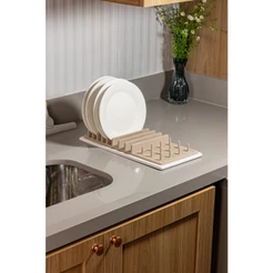 Escorredor de Louça Pedra Diatomita Super Absorvente 37x16,5cm Tapete - Lyor