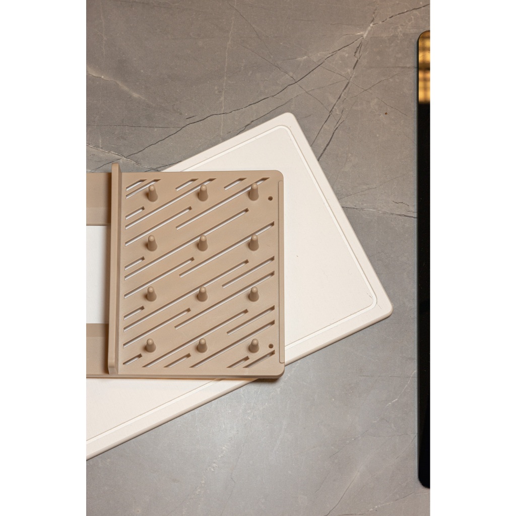 Escorredor de Pratos 37cm x 16,5cm x 4cm Pedra Diatomita - Lyor — imagem 2 de 2