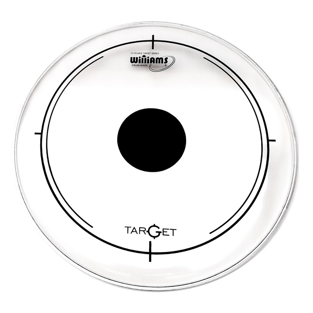Pele 18" Williams Target Dot Clear DT2 / Duplo Filme Com Dot - Para Surdo ou Bumbo de Bateria