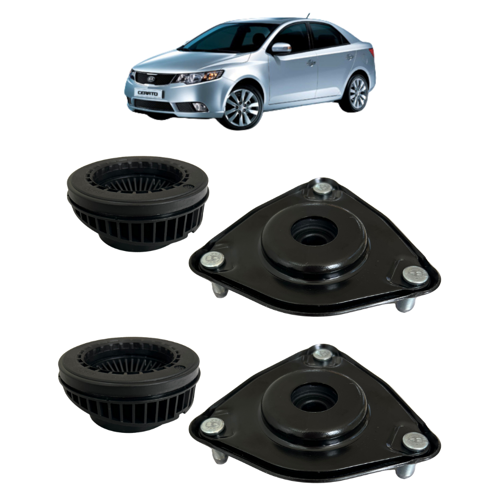 Par Coxim Amortecedor Dianteiro + Rolamento Kia Cerato 2008 2009 2010 2011 2012 2013