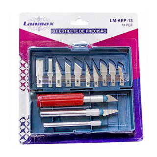 Estilete de Precisão com 3 Cabos e 13 Lâminas Westpress em Oferta na Shopee