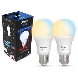 Kit 2 Lampada Led Pera Smart Inteligente WiFi 15w 2700K/6500K Quente/Neutro/Frio E27 Neo Avant em Oferta na Shopee