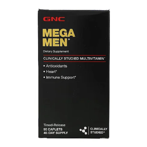 Mega Men Multivitamin Multivitamínico Masculino Liberação Prolongada 45 Doses 90 Comprimidos - GNC