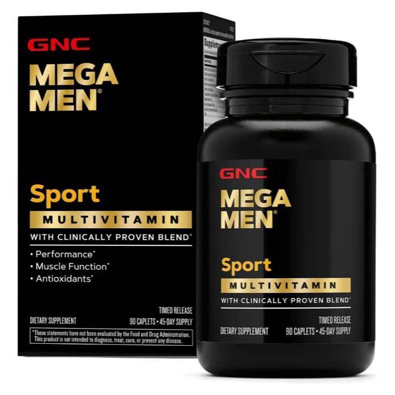 Mega Men Sport Multivitamin Multivitamínico Masculino 45 Doses 90 Comprimidos - GNC