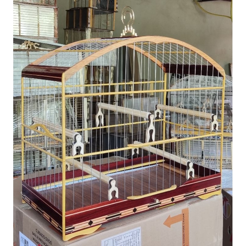 GAIOLA LUXO PIXARRO TRINCA FERRO GRANDE VARETA AÇO em Oferta na Shopee