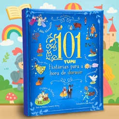 Livro Infantil 101 Histórias Para a Hora de Dormir - Contos De Fadas, Contos Clássicos | Capa Dura