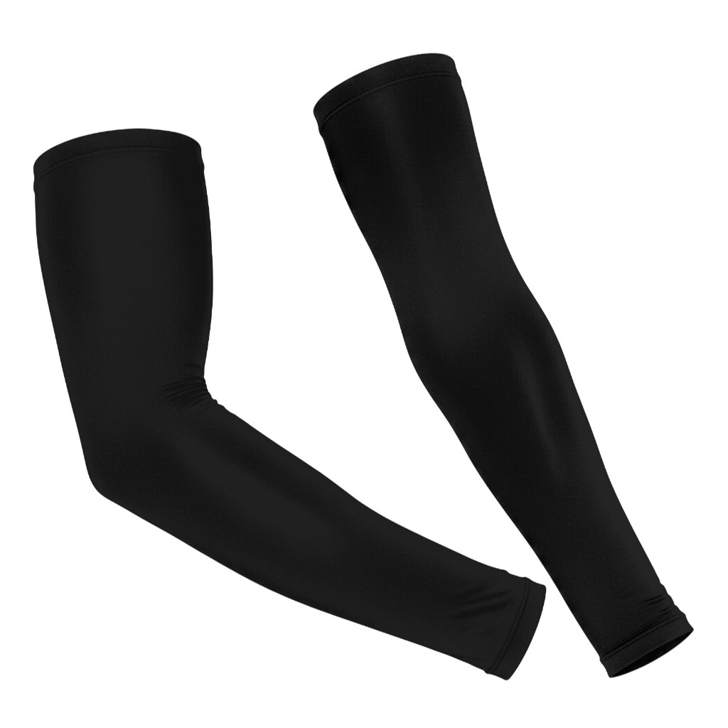 Manguito Preto Proteção Solar Uv 50+ Mangote Vôlei Ciclismo Motoboy Térmico Esporte Compressão Manga