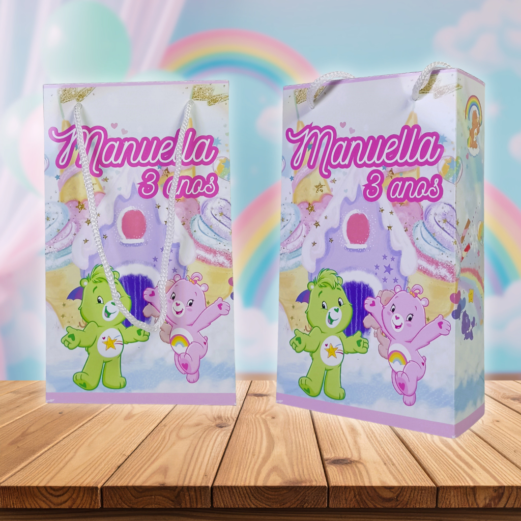 SACOLINHAS SURPRESA PERSONALIZADAS - Aniversário Festa Ursinhos Carinhosos - Lembrancinhas - Kit PEGUE E MONTE