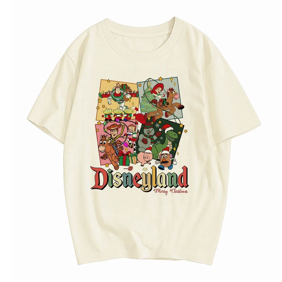 Camiseta Disneyland Natal Toy Story - [Limitada Premium] Blusa estampada divertida personagens presente divertido