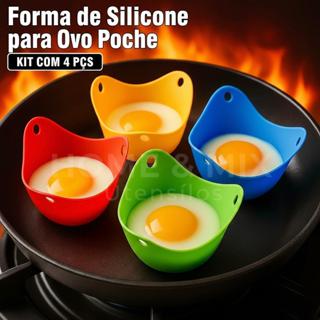 Kit 4 Forma Para Ovo Poché Em Silicone Cozinhar Ovo Poché Cozimento Rápido Sem Óleo á Vapor Cozinha em Oferta na Shopee
