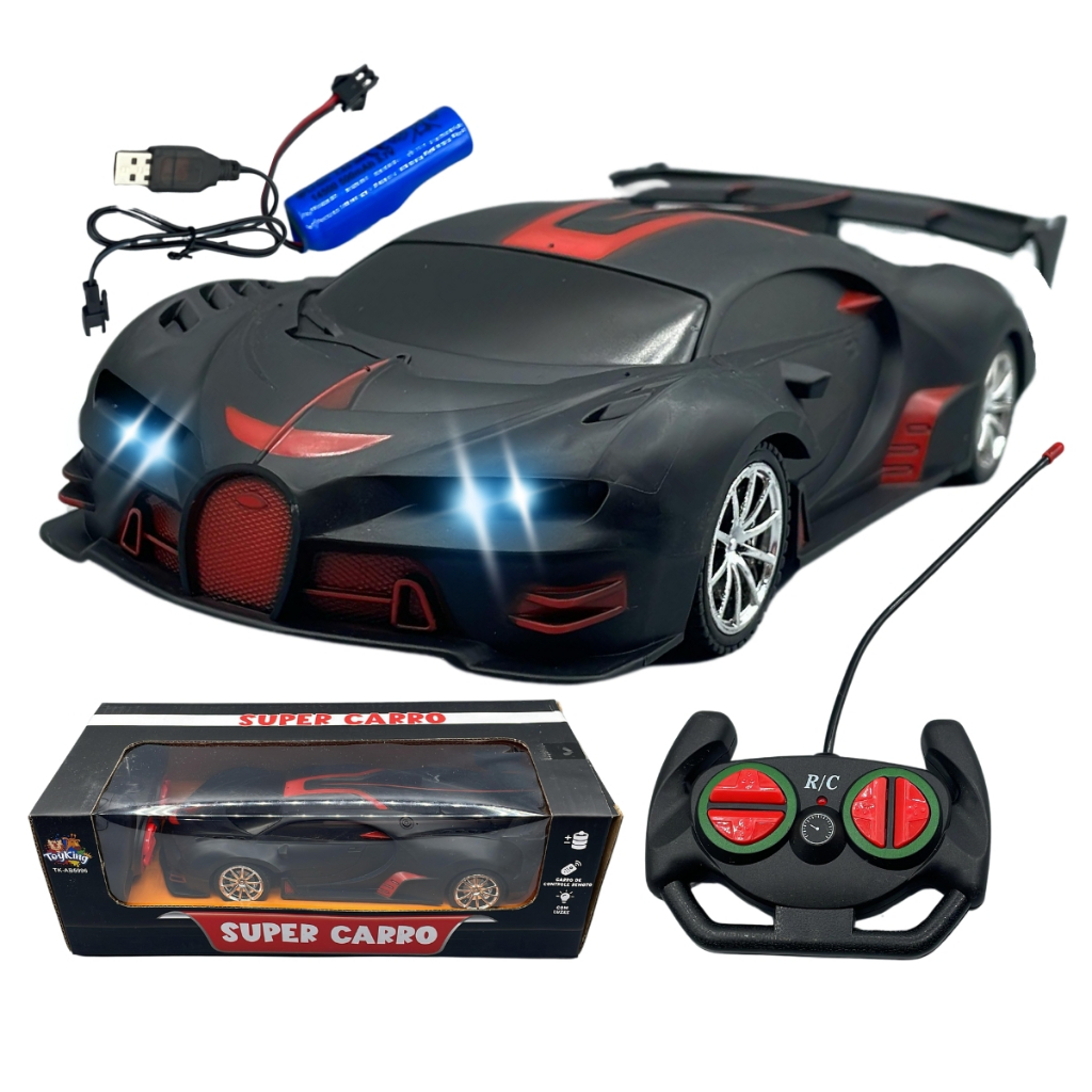 Carro Controle Remoto Bateria Recarregável Incríveis Modelos Cor Ferrari