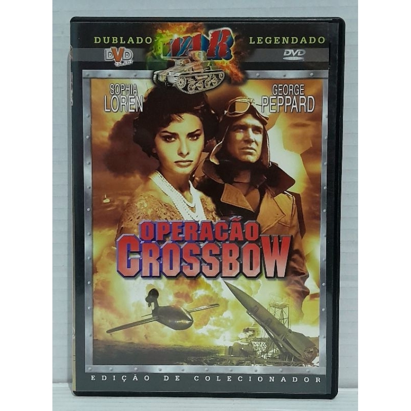 Dvd Operação Crossbow - Sophia Loren, George Peppard - Original Usado
