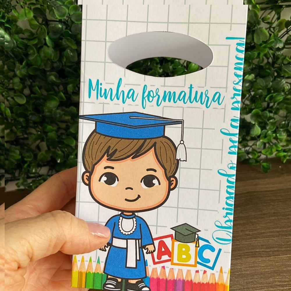 Sacolinha P Formatura Menino/Para Festa Infantil/Lembrancinha para Aniversário/Decoração