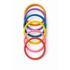Argolas Coloridas 10cm - Festas>Atividades >Decoração >Brinquedo>Festa Junina>Arremesso