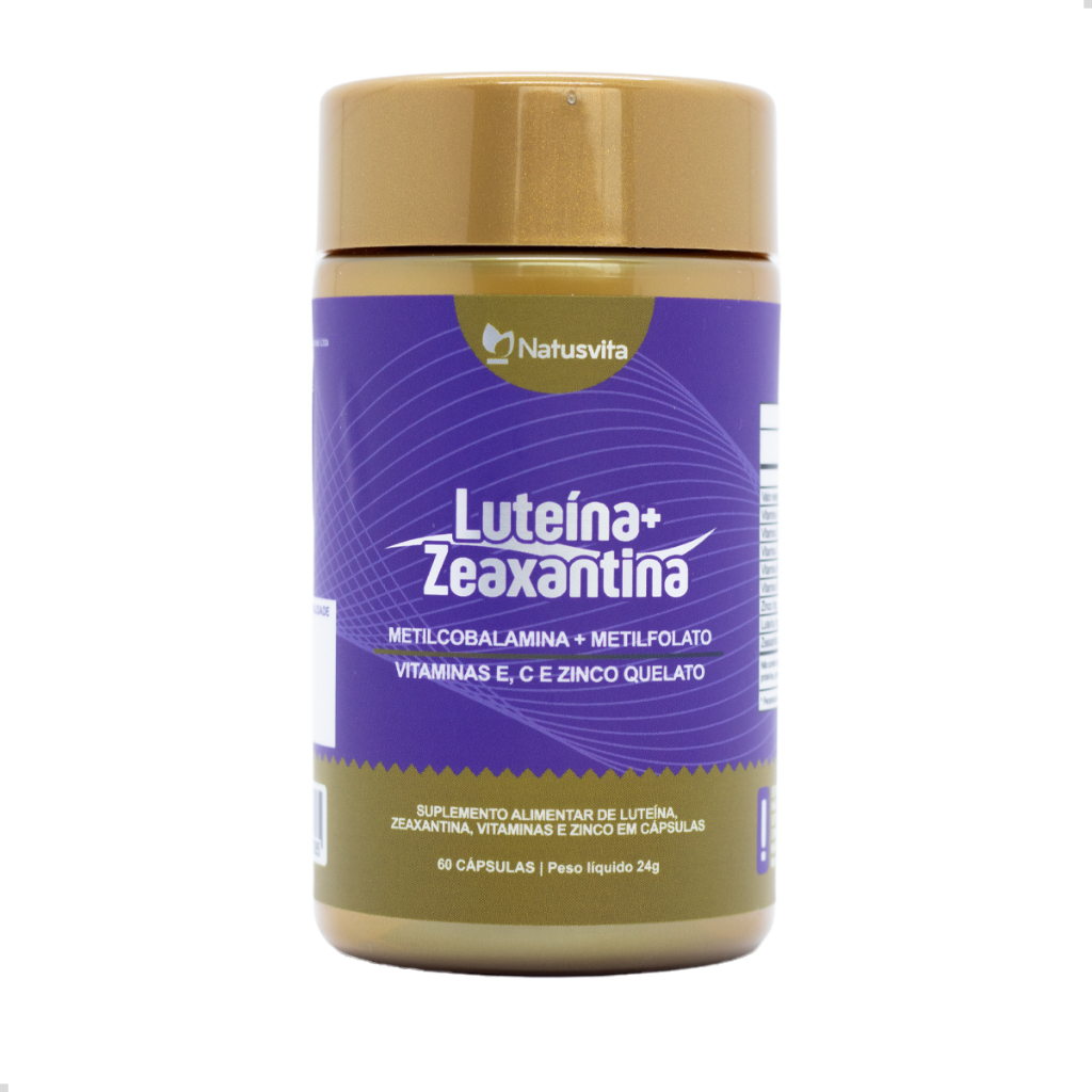 Luteína + Zeaxantina + Vitamina A, C, E, B9 e B12 Cápsulas Concentrada Visão Saúde Olhos