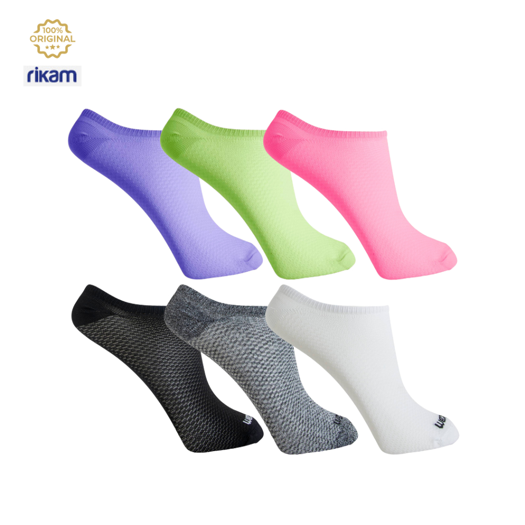 2 Kit 3 pares Meia Feminina Micro Invisível Poliamida