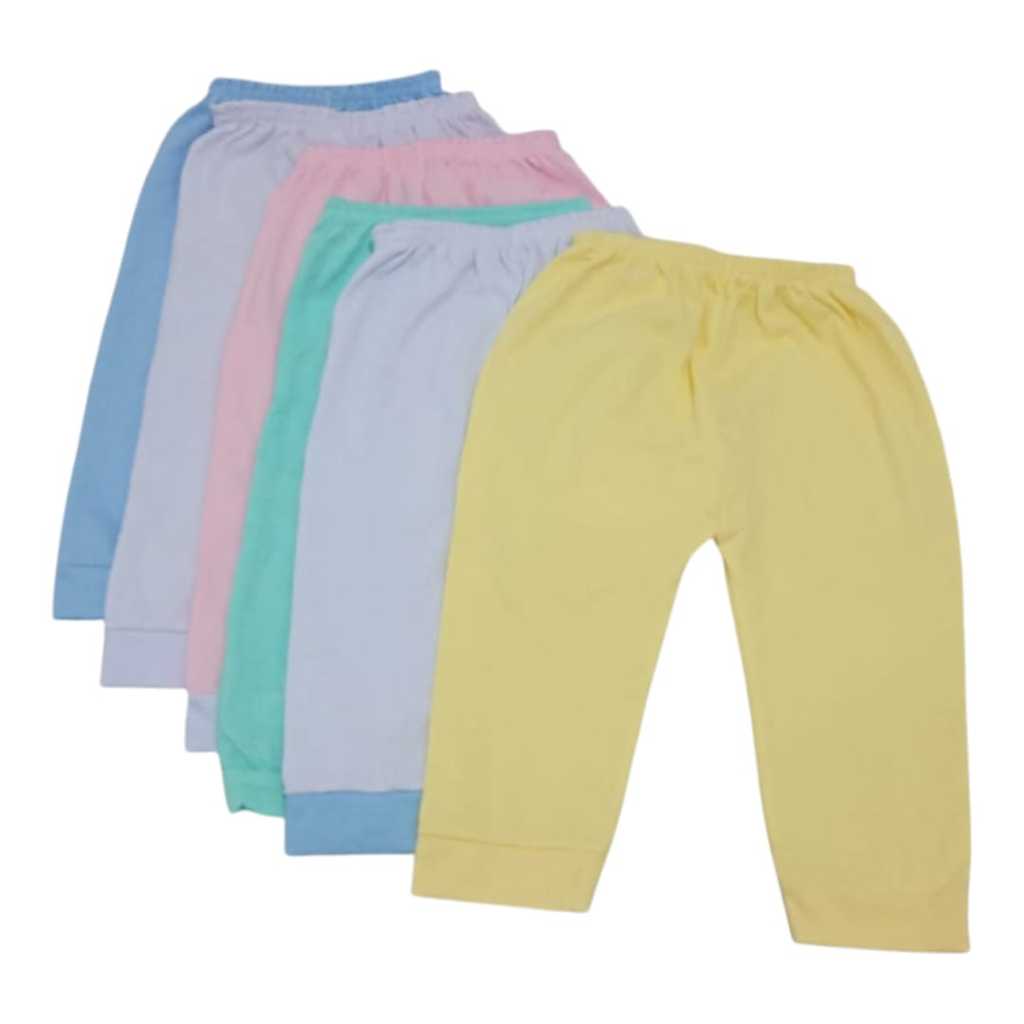 Kit de 3/5/10 Mijão Calça Infantil Culote para Bebê sem pé - malha liso 100% algodão