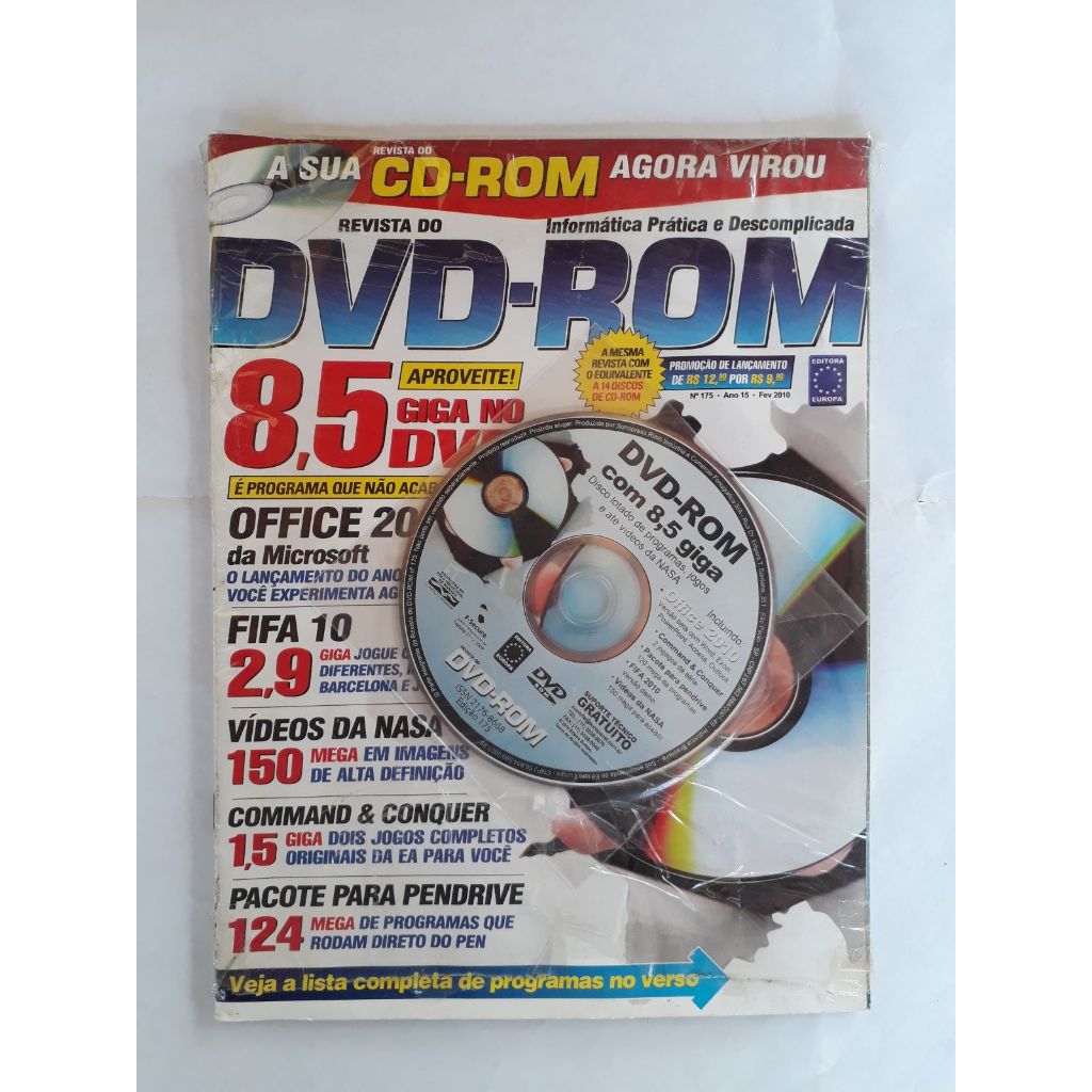 Cd De Jogo Dvd-rom 8,5 Gb Jogos, Imagens E Muito Mais lacrado n11