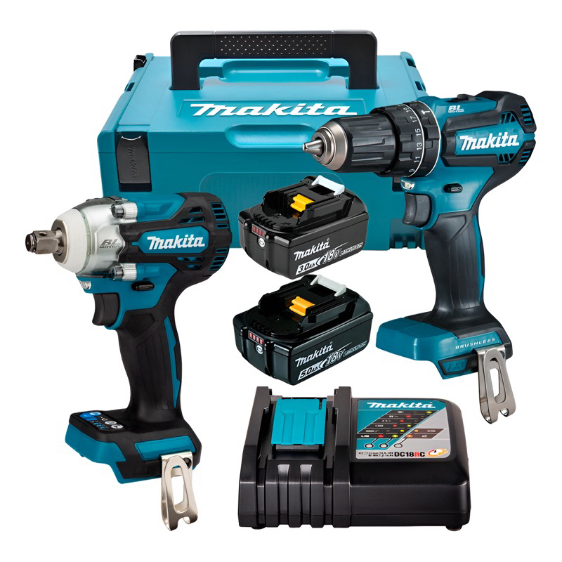 Kit Parafusadeira e Chave de impacto Makita profissional