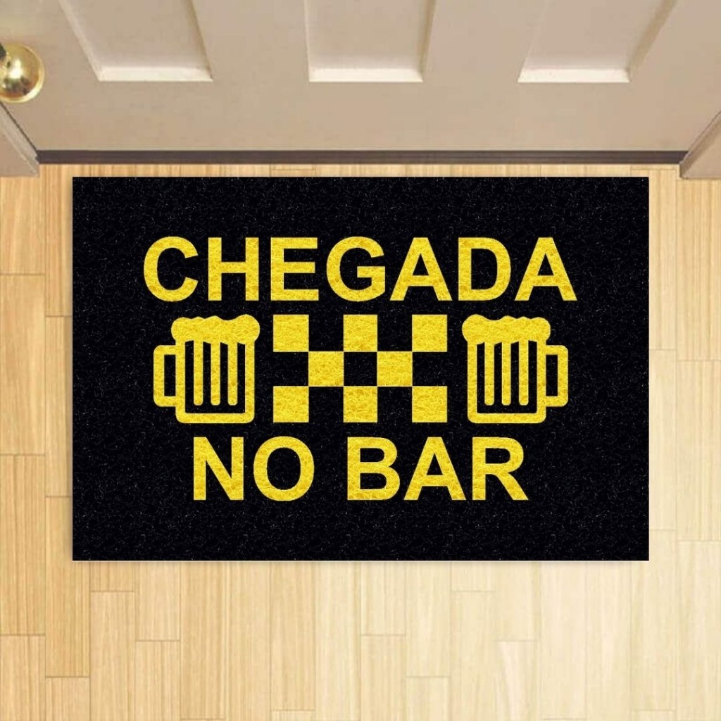 Tapete Capacho Corrida CHEGADA NO BAR