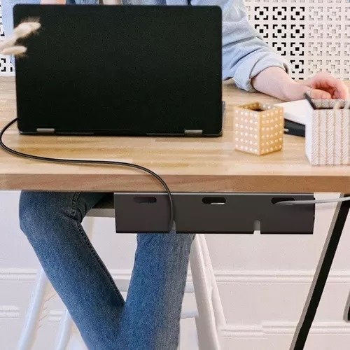 Organizador De Cabos , réguas e Fios  Pc ou Notebook Mesa para setup gamer escritório esconder fios canaletas para cabos em Oferta na Shopee