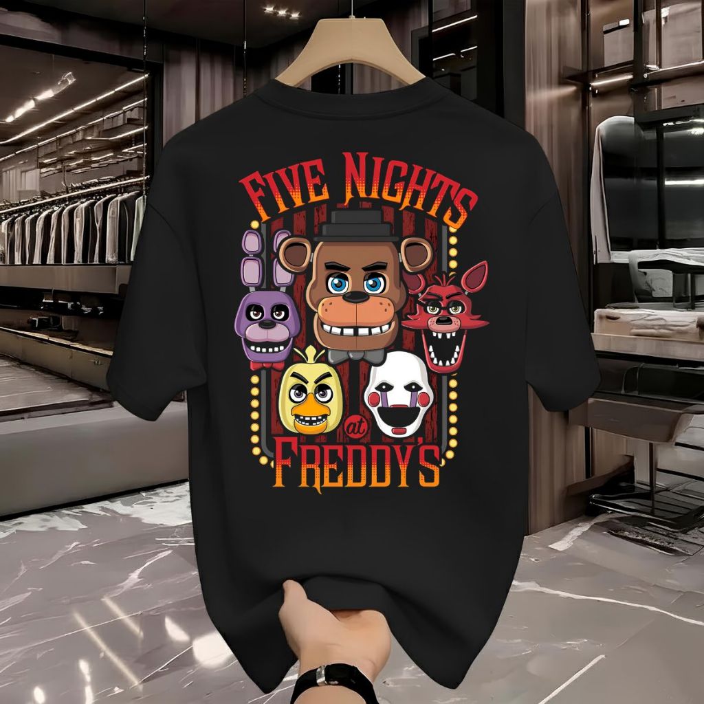 Camiseta Camisa 100% Algodão Five Nights Freddys Filme Estampa Diversas Cores Envio Imediato