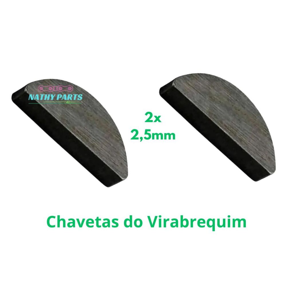 Chaveta Bicicleta Motorizada do Virabrequim Aplica no Magneto e Engrenagem pequena motor Moskito