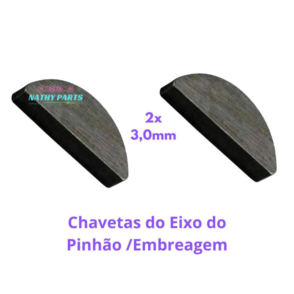 Chaveta Bicicleta Motorizada do Eixo da Embreagem e Pinhao motor Moskito