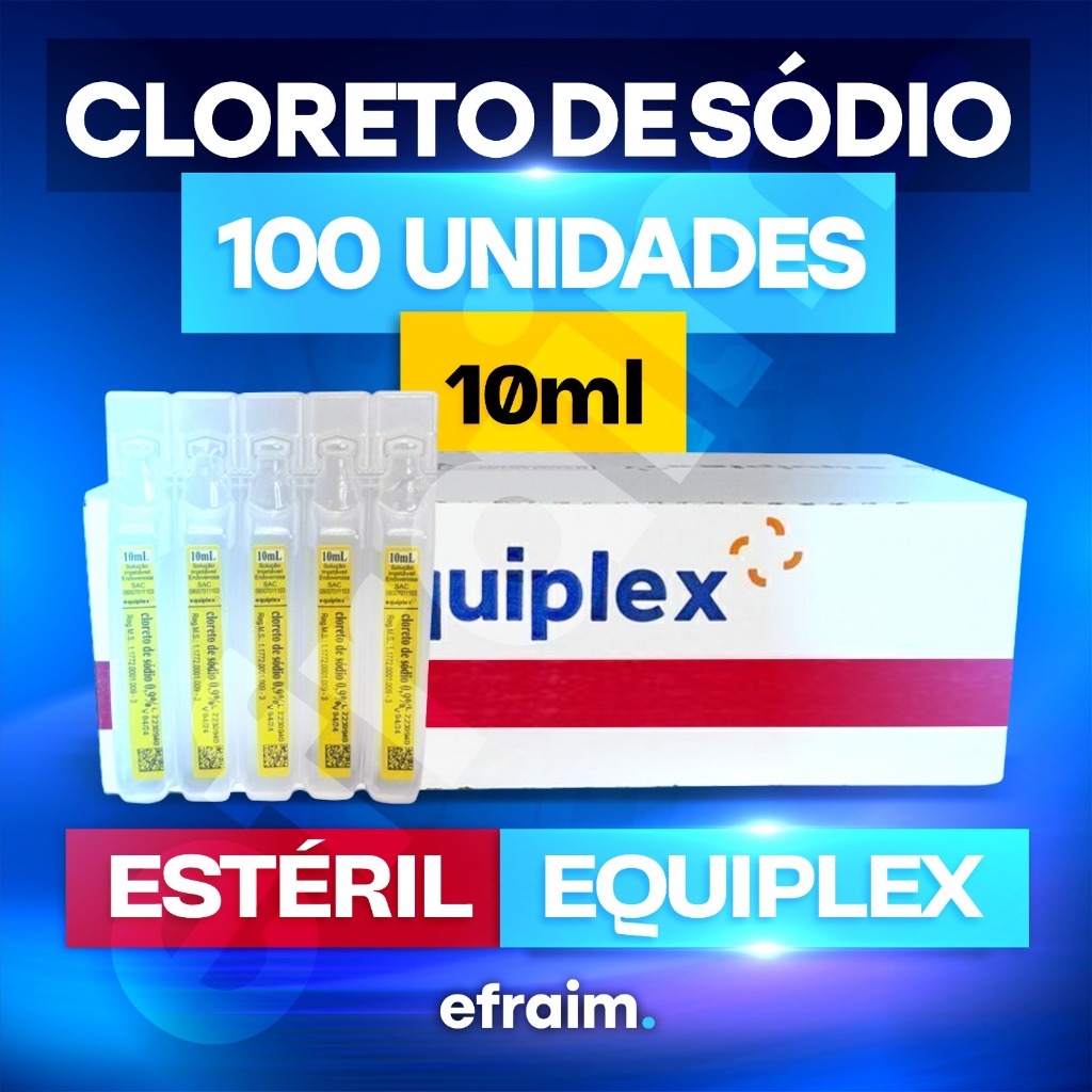 Soro Fisiologico 10ml 0,9% - Cx C/ 100 Unidades Ktx