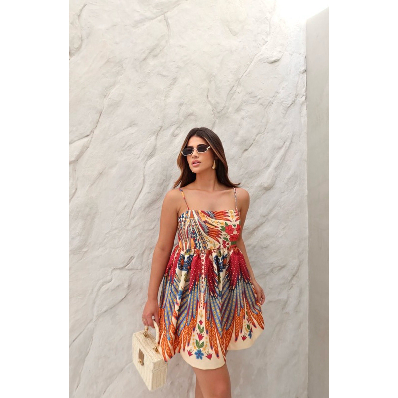 Vestido Feminino,Vestido verão ,Vestido moda praia, vestido curto, Vestido farm,vestido estampado.verão.