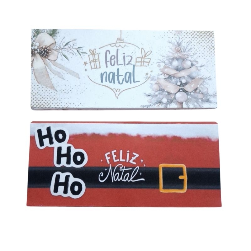 Capa para Barra de Chocolate Natal I Mimo de Natal I personalizados Natal I Lembrancinhas Natal