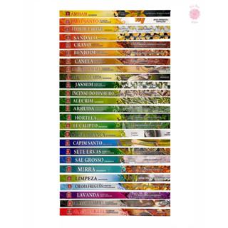 Kit Incenso 25 Aromas Diferentes C/ 175 Varetas Dos Melhores Aromas Saude Paz Espirito Amor Proteçao em Oferta na Shopee