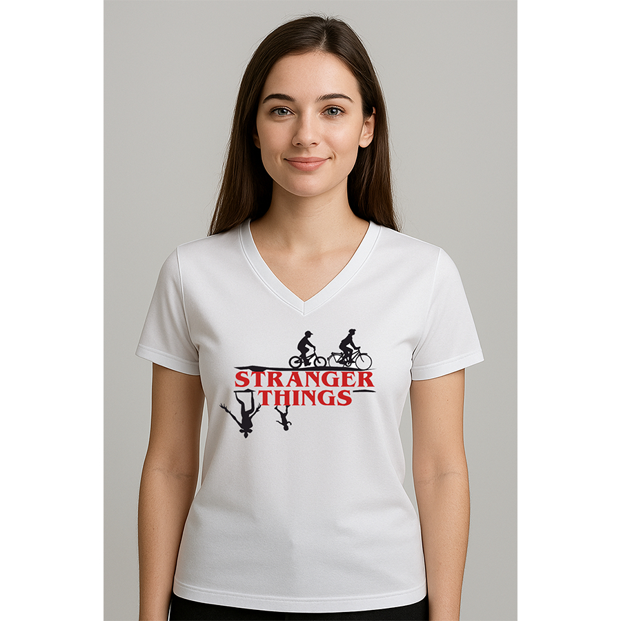Camiseta ou Baby Look Gola V Stranger Things hellfire club logo  Adulto e Infantil