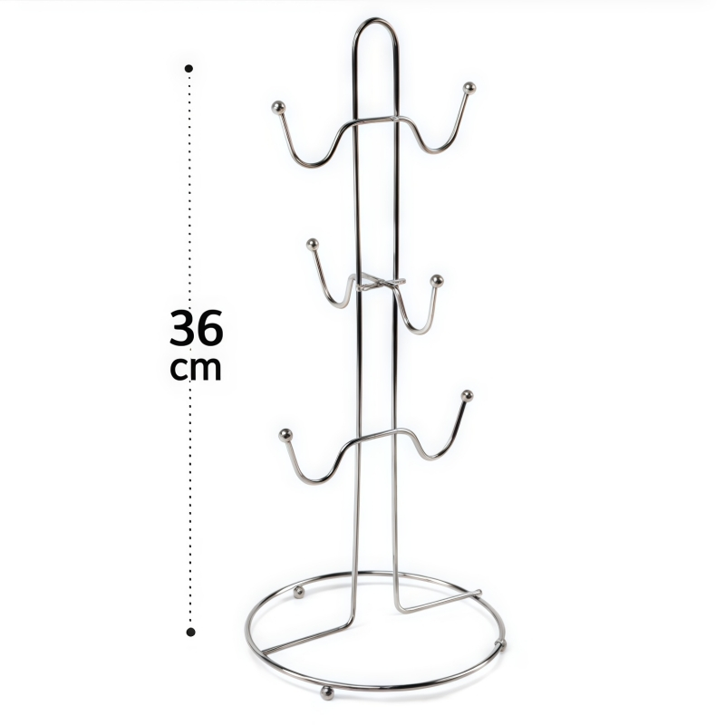 Suporte Porta Xicaras para 6 Xicaras Inox 36 cm em Oferta na Shopee
