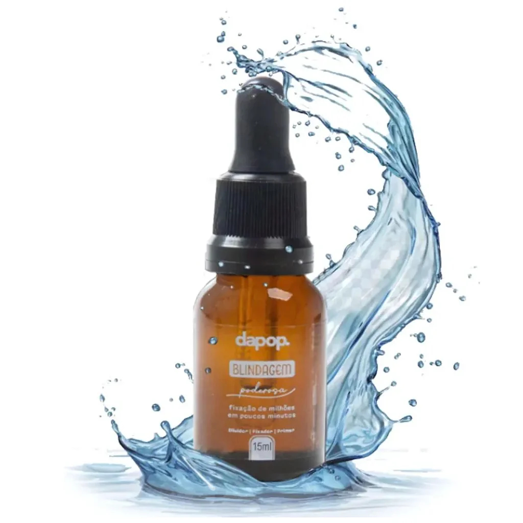 Blindagem Poderosa Dapop - Diluidor, Fixador e Primer 15ml Maquiagem