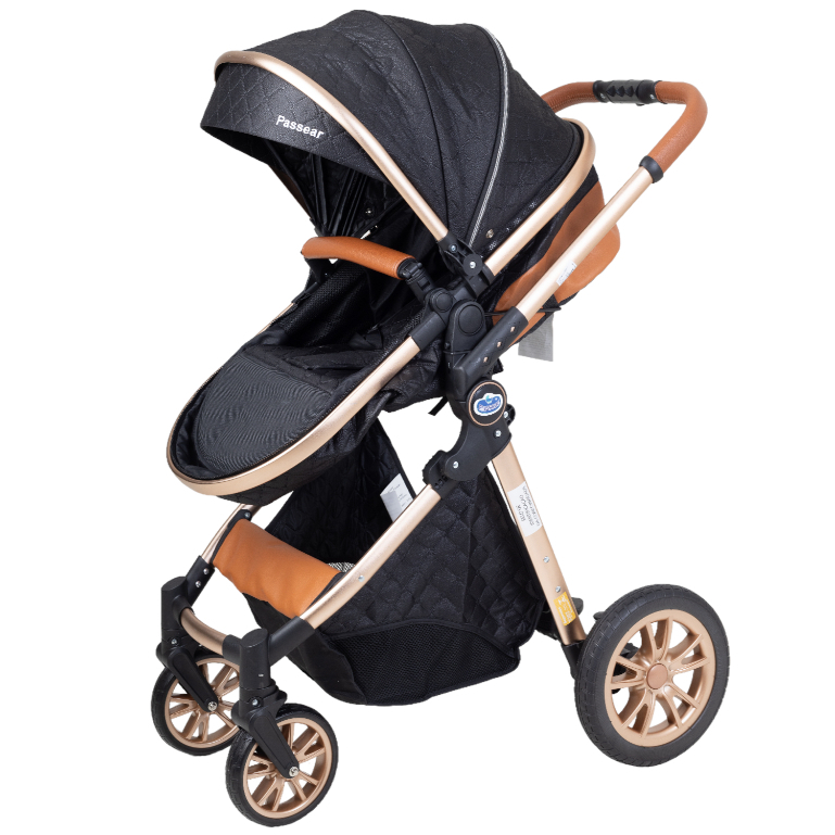 CARRINHO DE PASSEIO P/ BEBE 6 EM 1-MODELO EUROPEU C/MOISES REVERSIVEL-CONFORTO E LUXO