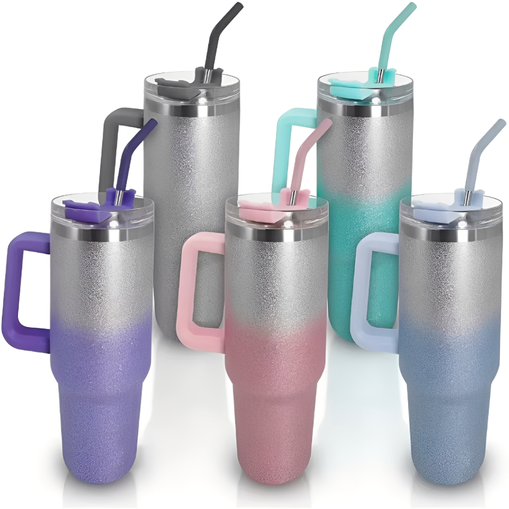 Copo Térmico 1200ML Inox com tampa e canudo de Metal em Oferta na Shopee