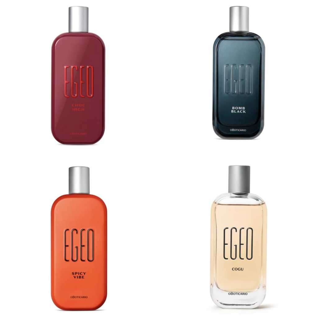 Egeo Desodorante Colônia 90ml – Bomb Black / Choc High / Cogu / Spicy Vibe | O Boticário