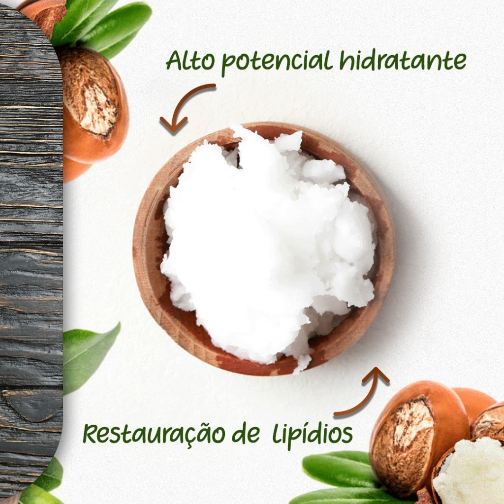Máscara De Hidratação Com Manteiga Karité Profissional Nutrição Brilho e Sedosidade 2kg