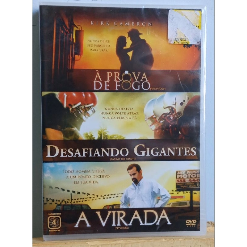 Dvd A Prova de Fogo + Desafiando Gigantes + A Virada - Lacrado/Original