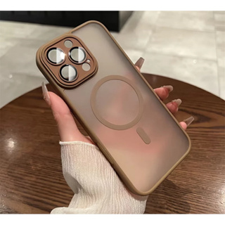 Capa Indução Magnético Luxo Fosco Translúcido Para iPhone 11 12 13 14 15 16 17 Pro Max em Oferta na Shopee