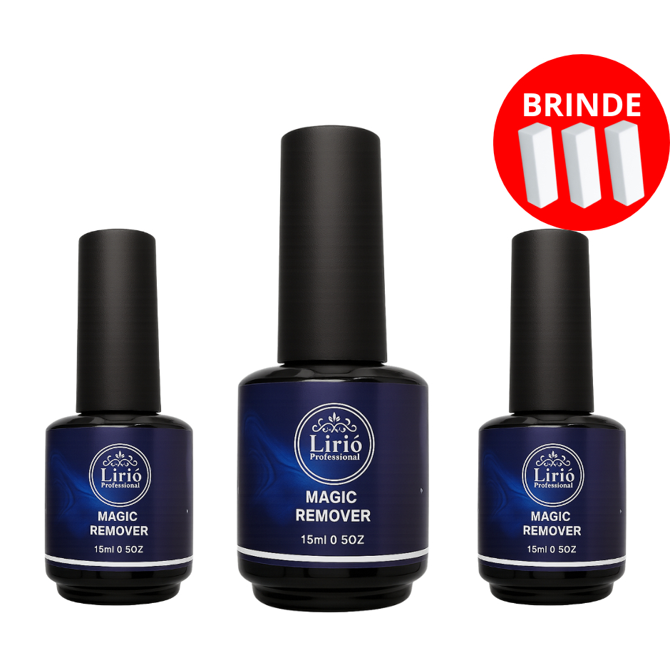 Magic Remover Lirió // Bella Rosa Removedor Esmalte Em Gel 15ml Manicure