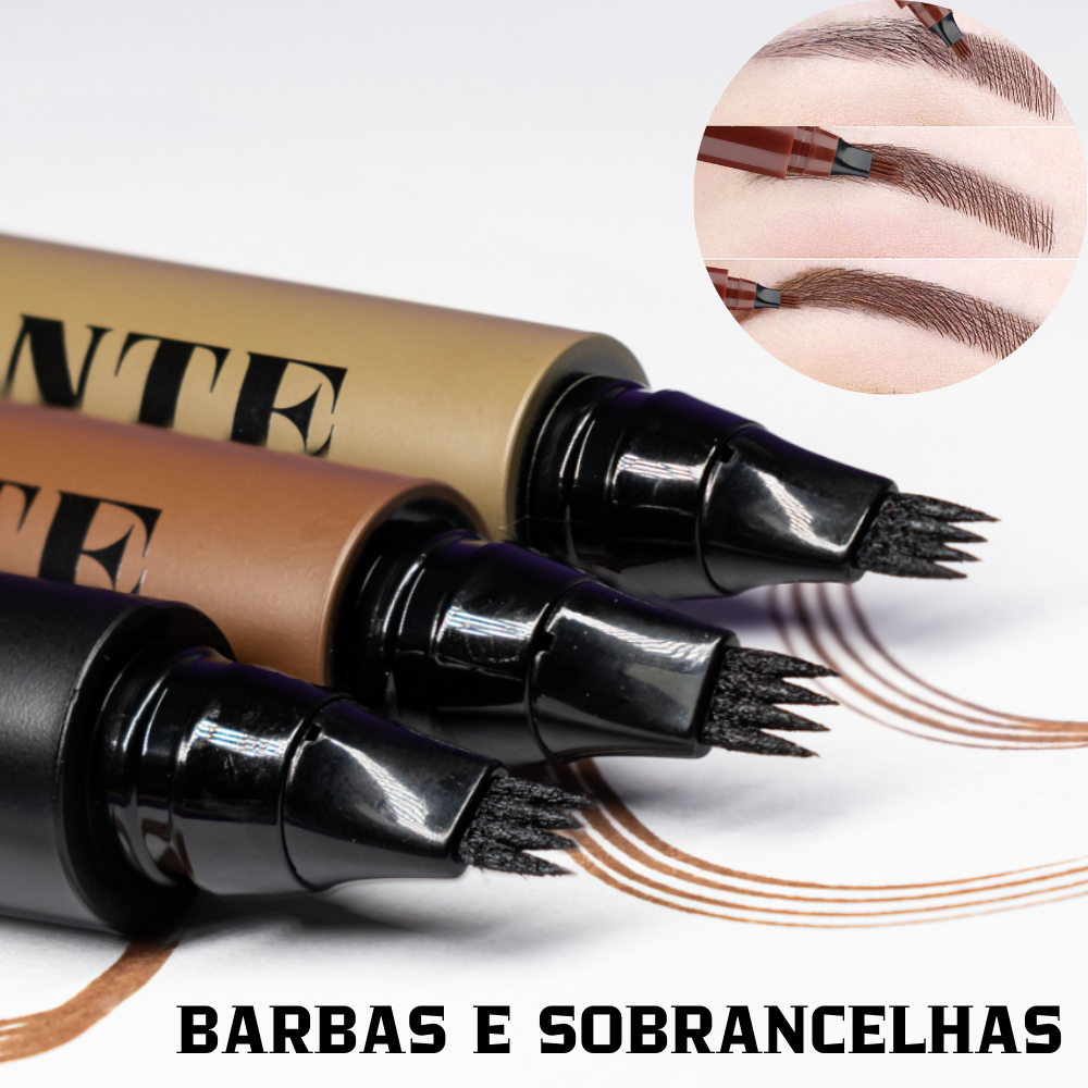 Kit 3 ou 4 Caneta para Sobrancelha e Barba À Prova D'água fio a fio Microblanding 3 Tonalidades em Oferta na Shopee